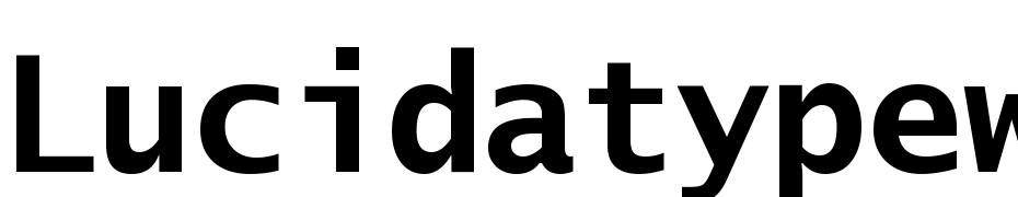 Lucida Sans Typewriter Bold Yazı tipi ücretsiz indir